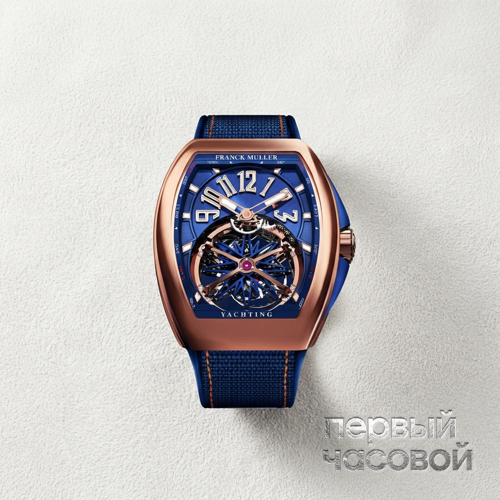 Купить элитные часы Franck Muller Mens Collection Gravity Vanguard Yachting V 45 T GR CS BL RG: в наличии в Москве!