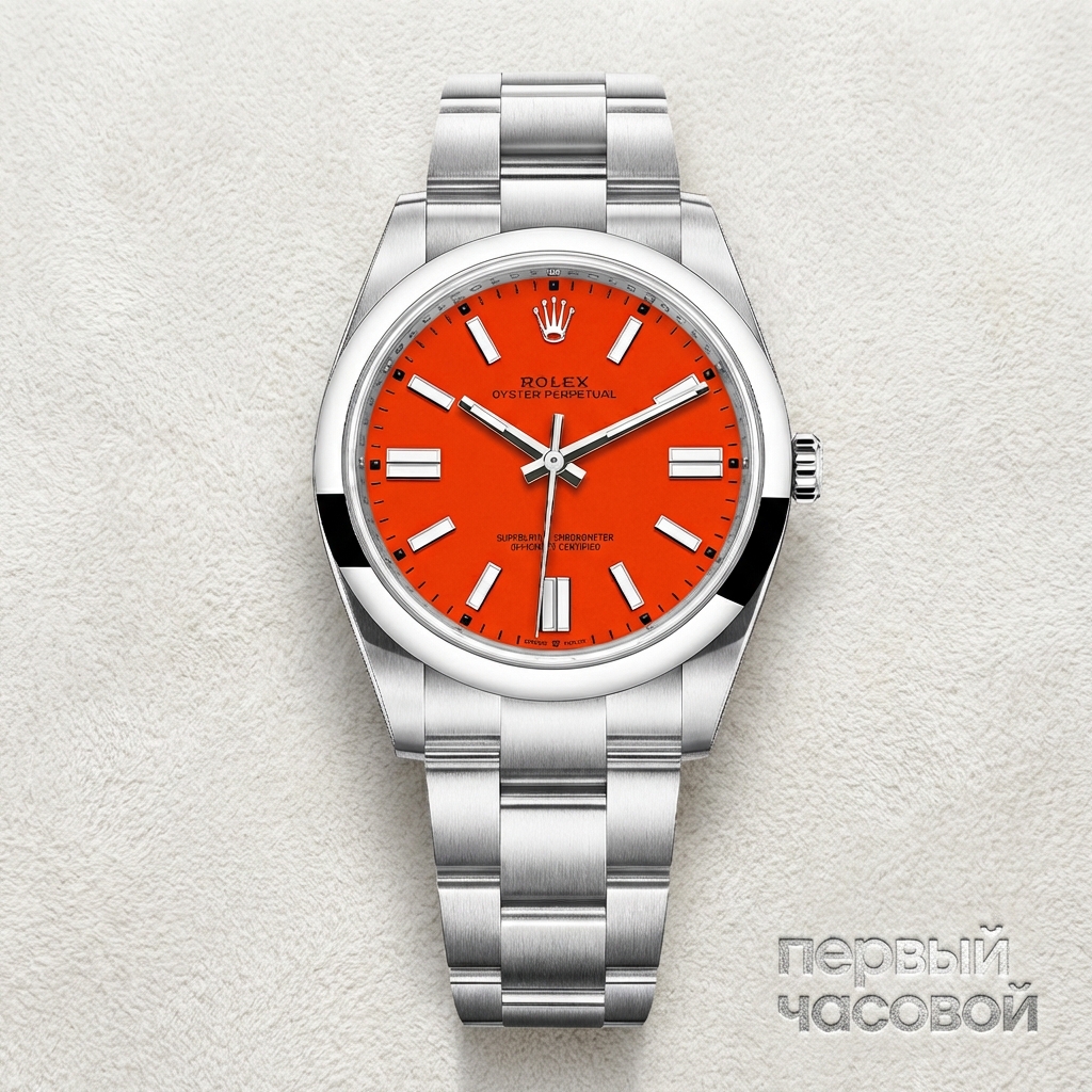 Rolex Oyster Perpetual 41 mm Red Dial