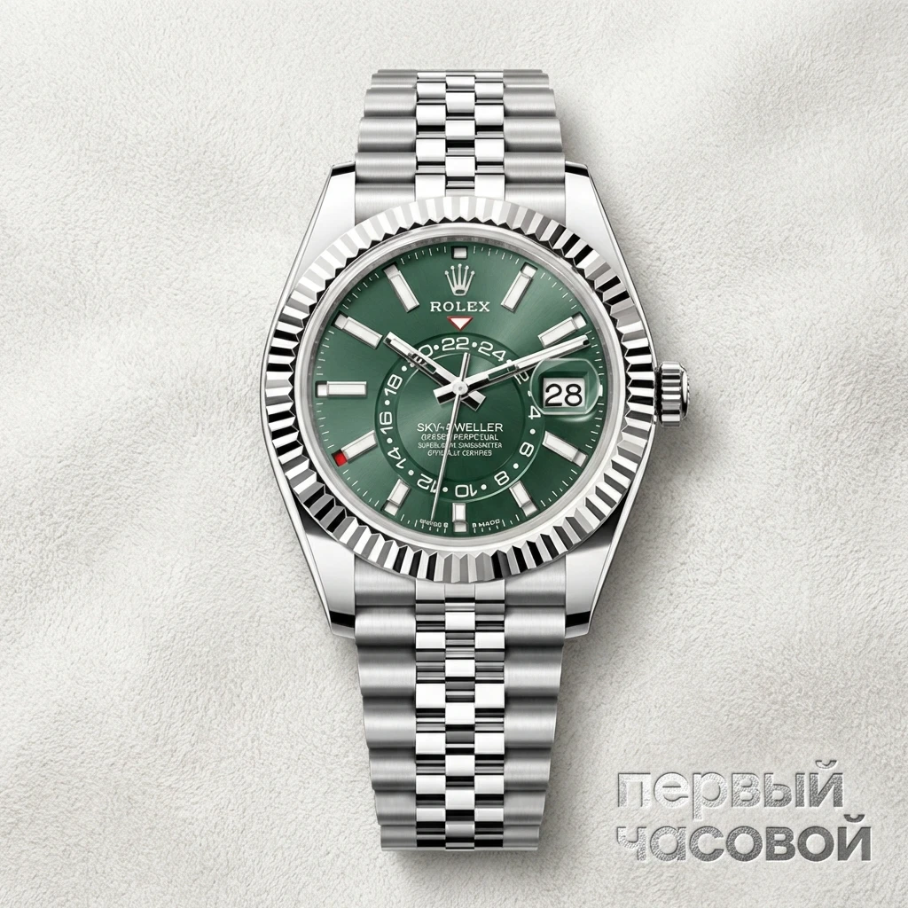 Купить элитные часы Rolex Oyster Perpetual Sky-Dweller Olive Green 336934: в наличии в Москве!
