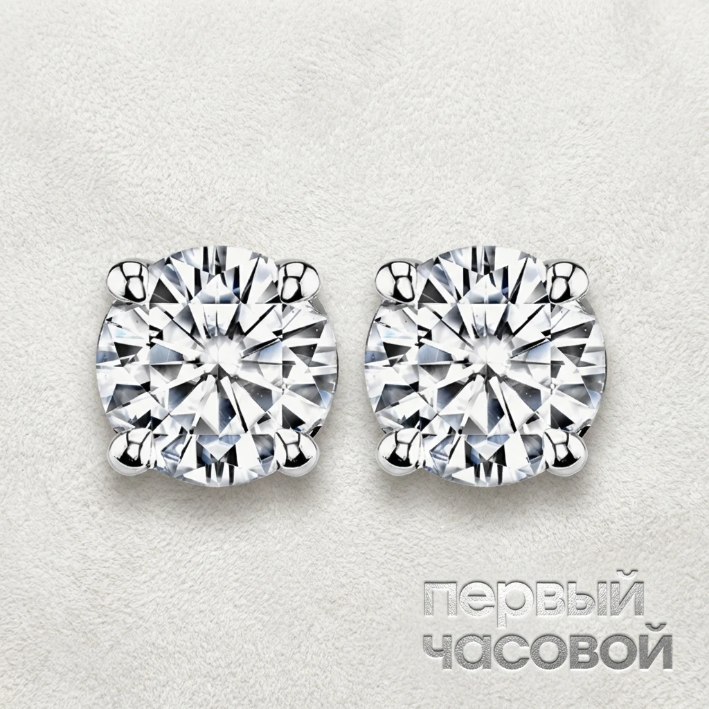 Купить украшение Studio jewelry Серьги 0,50/0,51 Ct. I/Vs1 (3 Excellent) : в наличии в Москве!