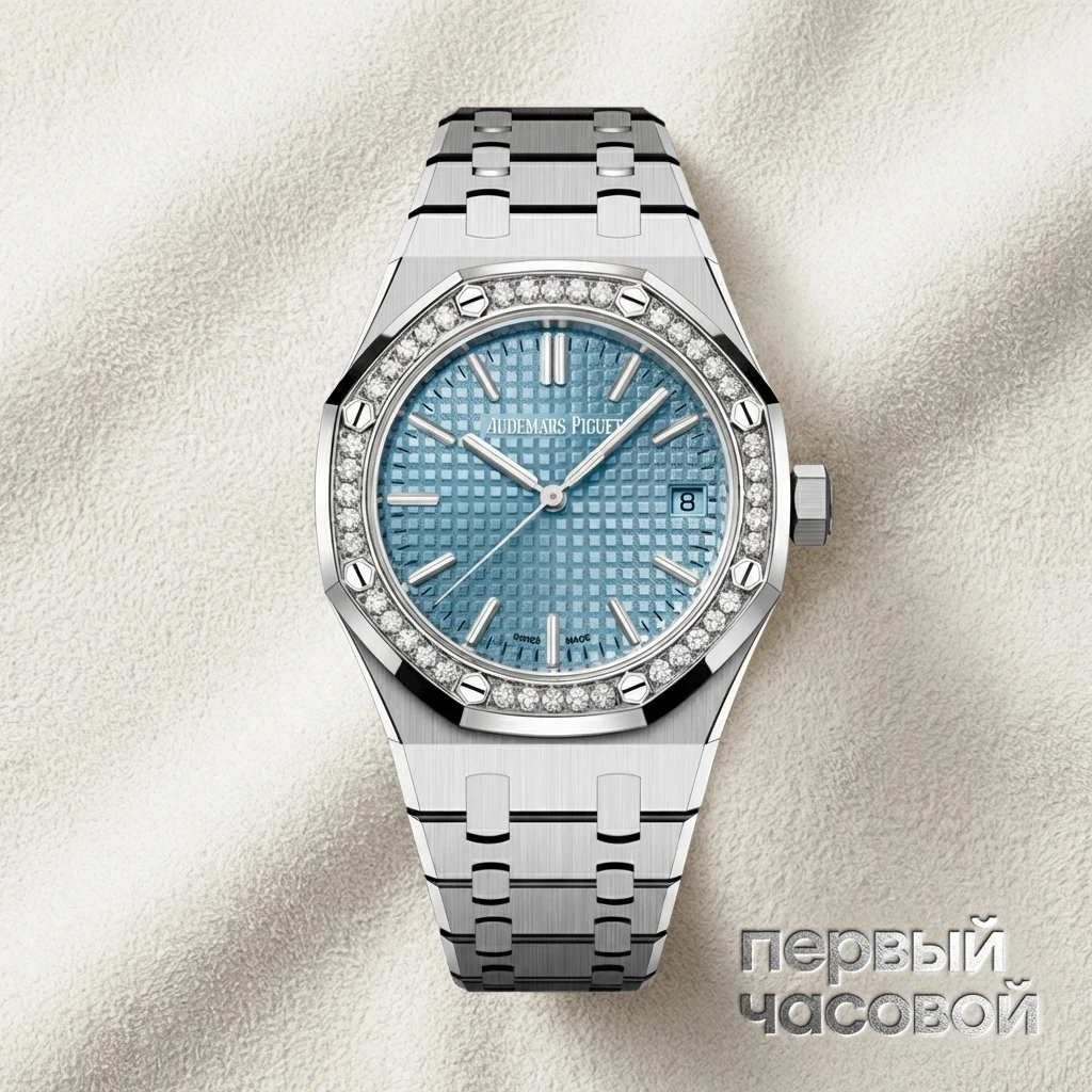 Купить элитные часы Audemars Piguet Royal Oak 37мм АВТОМАТИЧЕСКИЕ «50-ЛЕТНИЙ ЮБИЛЕЙ» 15551ST.ZZ.1356ST.01: в наличии в Москве!