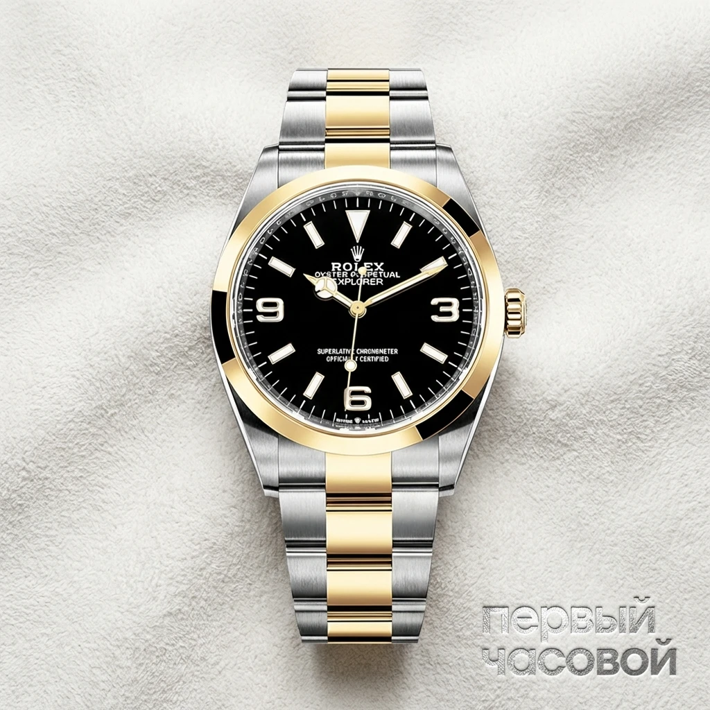 Купить элитные часы Rolex Explorer 36 mm Steel and Yellow Gold 124273-0001: в наличии в Москве!
