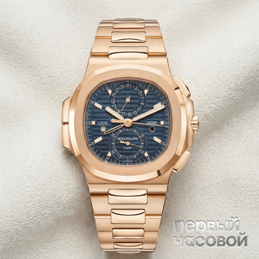 Купить элитные часы Patek Philippe Nautilus Travel Time Chronograph 5990/1R-001: в наличии в Москве!