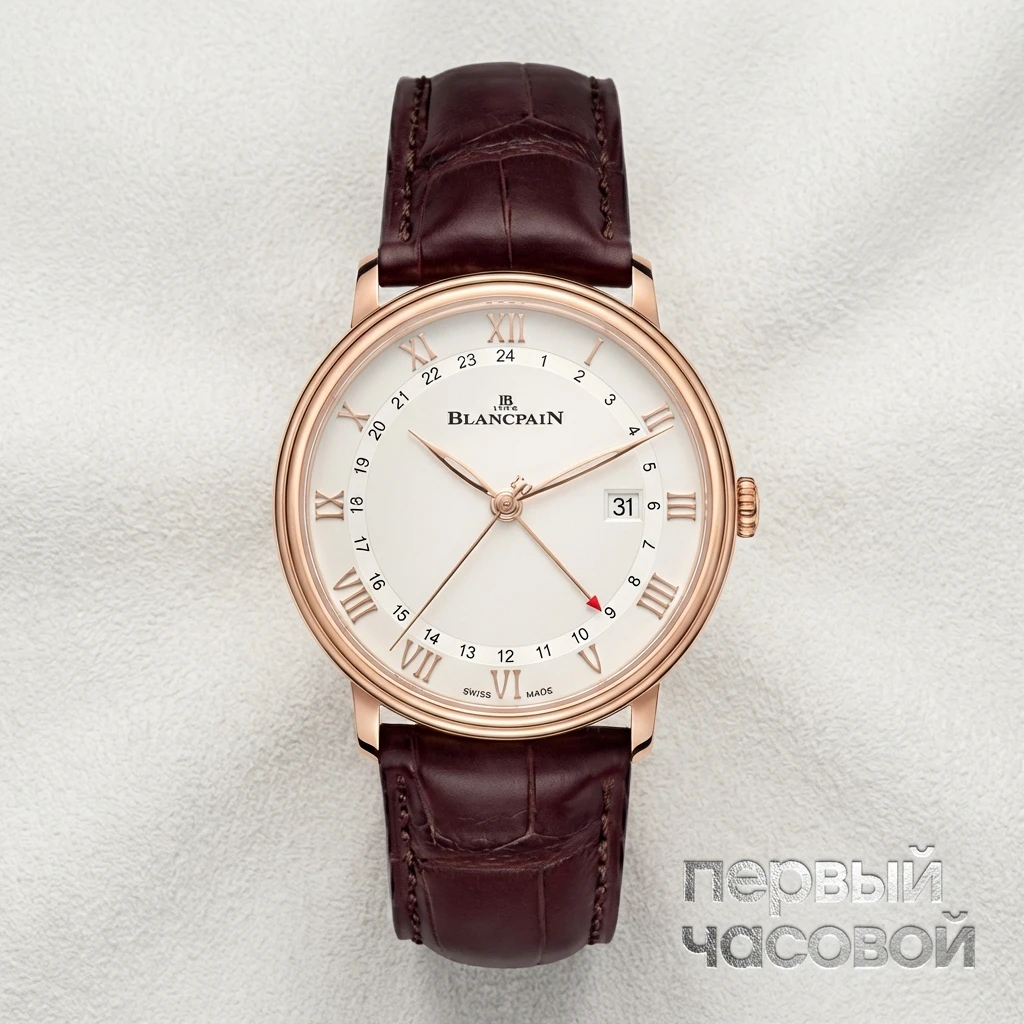 Blancpain Villeret Gmt Date 6662-3642-55B