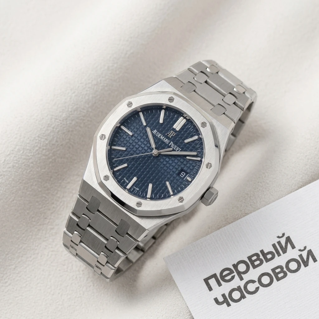 Купить элитные часы Audemars Piguet Royal Oak Selfwinding 50th Anniversary 41 mm 15510ST.OO.1320ST.01: в наличии в Москве!