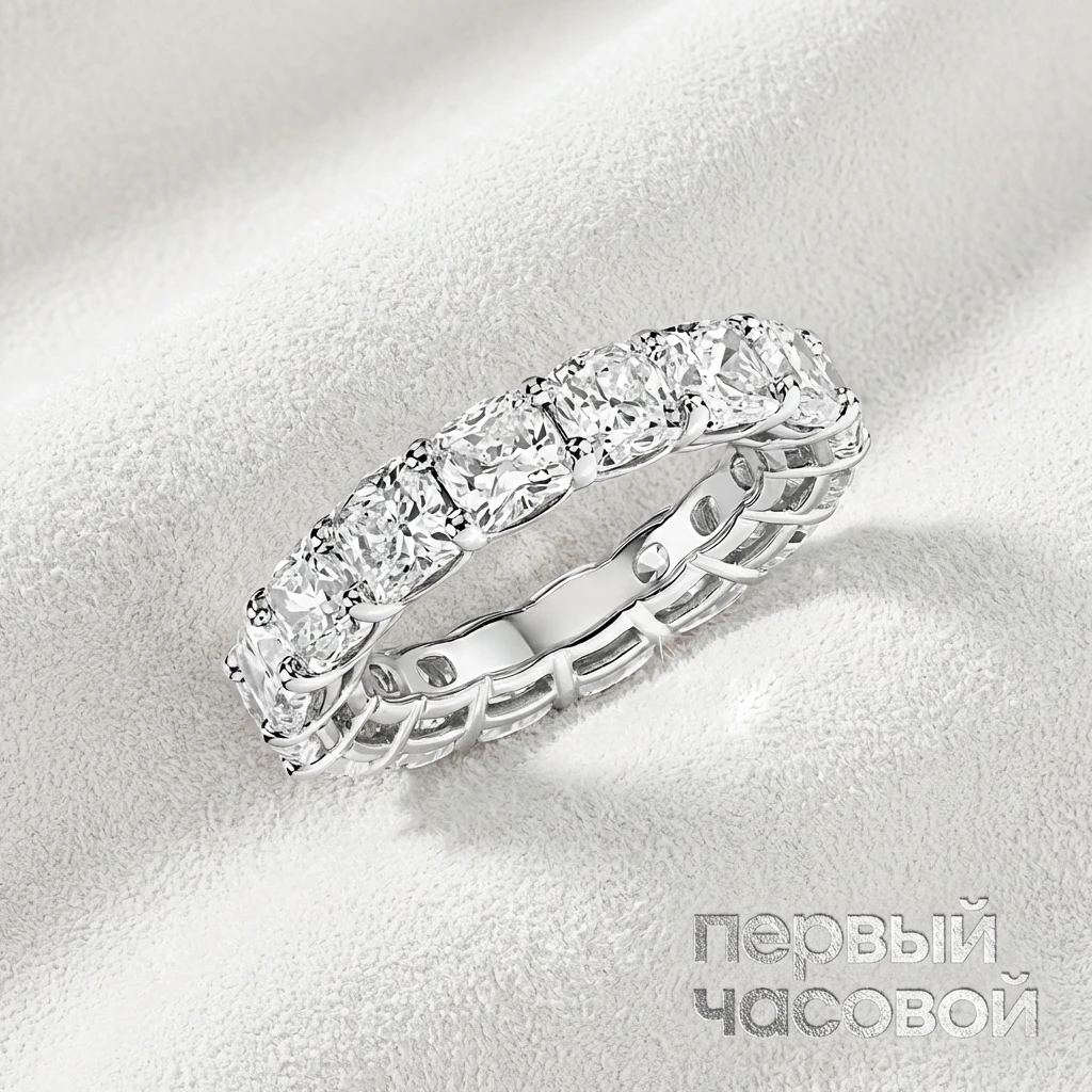 Купить украшение Studio jewelry Кольцо с бриллиантами 9,8 Ct. H-I/VS-Si1 : в наличии в Москве!