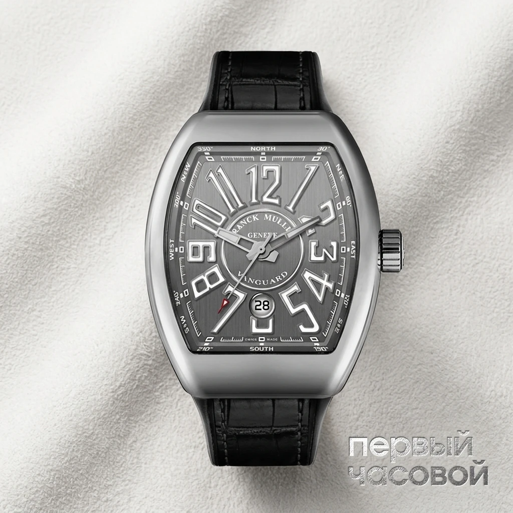 Franck Muller Vanguard Steel 45 mm Grey Dial V 45 SC DT