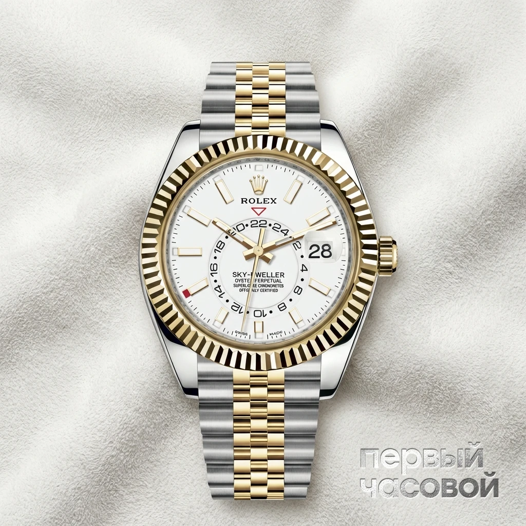 Купить элитные часы Rolex Sky-Dweller Oyster Perpetual White Dial 326933-0010: в наличии в Москве!