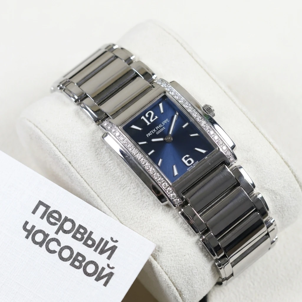 Купить элитные часы Patek Philippe Twenty-4 Blue Dial 4910/1200A-001: в наличии в Москве!