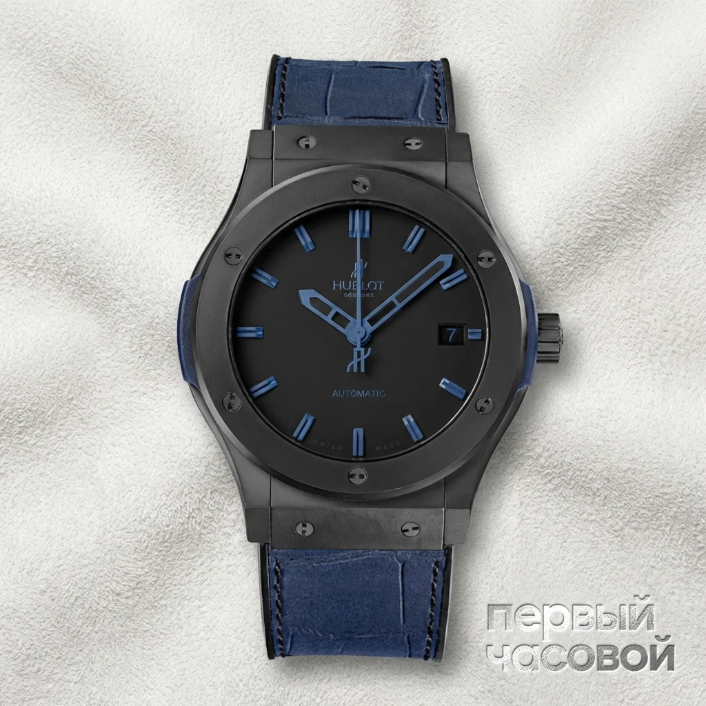 Hublot Fusion All Black Blue 511.CI.1190.GR.ABB10