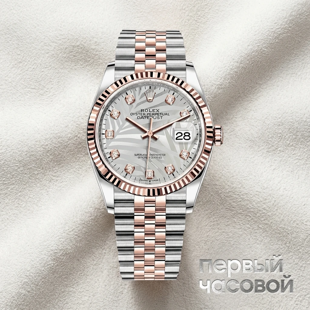 Rolex Datejust 36Mm Steel And Everose Gold Flutted Dial 126231