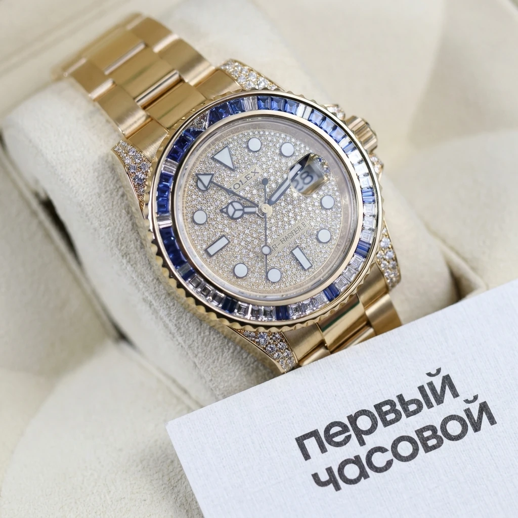 Купить элитные часы Rolex Rolex GMT Master II Sapphires Diamonds 116758SA: в наличии в Москве!