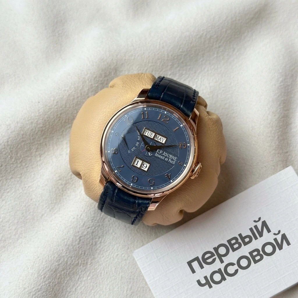 Купить элитные часы F.P. Journe Quantième Perpétuel Boutique Edition Blue Dial 40mm : в наличии в Москве!