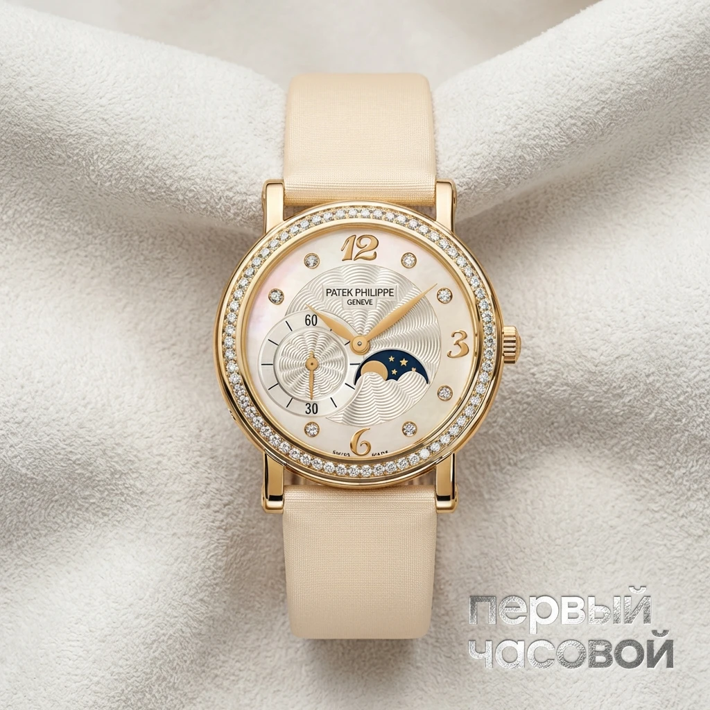 Купить элитные часы Patek Philippe Calatrava Moon Phase Lady's" 4859/J1: в наличии в Москве!