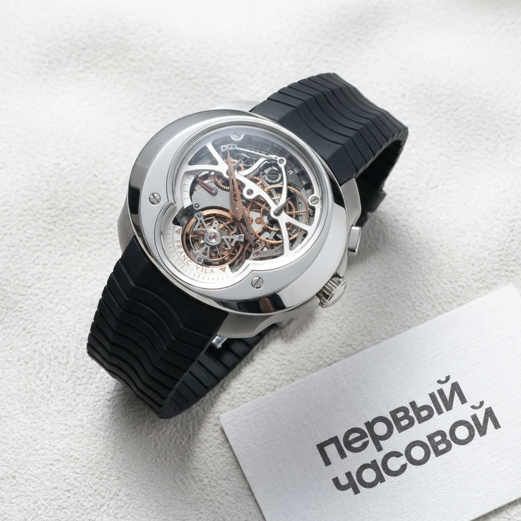 Купить элитные часы Franc Vila Cuatro Tourbillon Dail-Side Column Wheel Monopusher Chronograph FVA №4: в наличии в Москве!