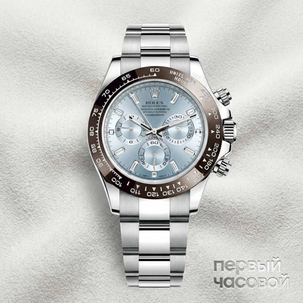 Rolex Cosmograph Daytona Platinum Baguette Diamond Dial 116506