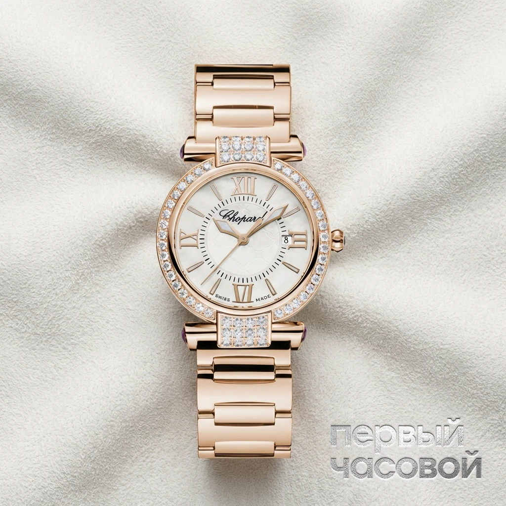 Купить элитные часы Chopard Imperiale Hour-Minute 28 Mm Rose Gold 384238-5004: в наличии в Москве!