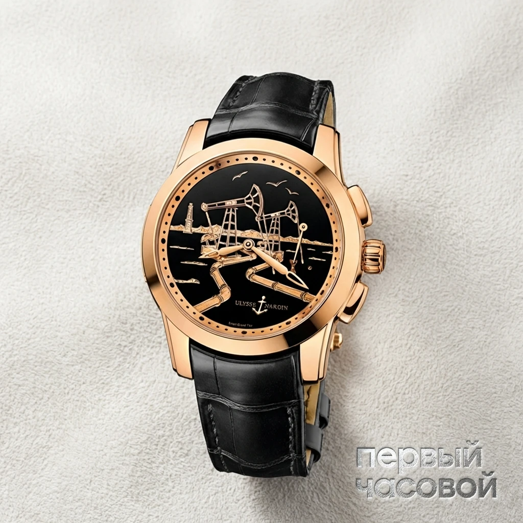 Купить элитные часы Ulysse N Hourstriker Oil Pump Rose Gold 6106-131/E2-OIL: в наличии в Москве!