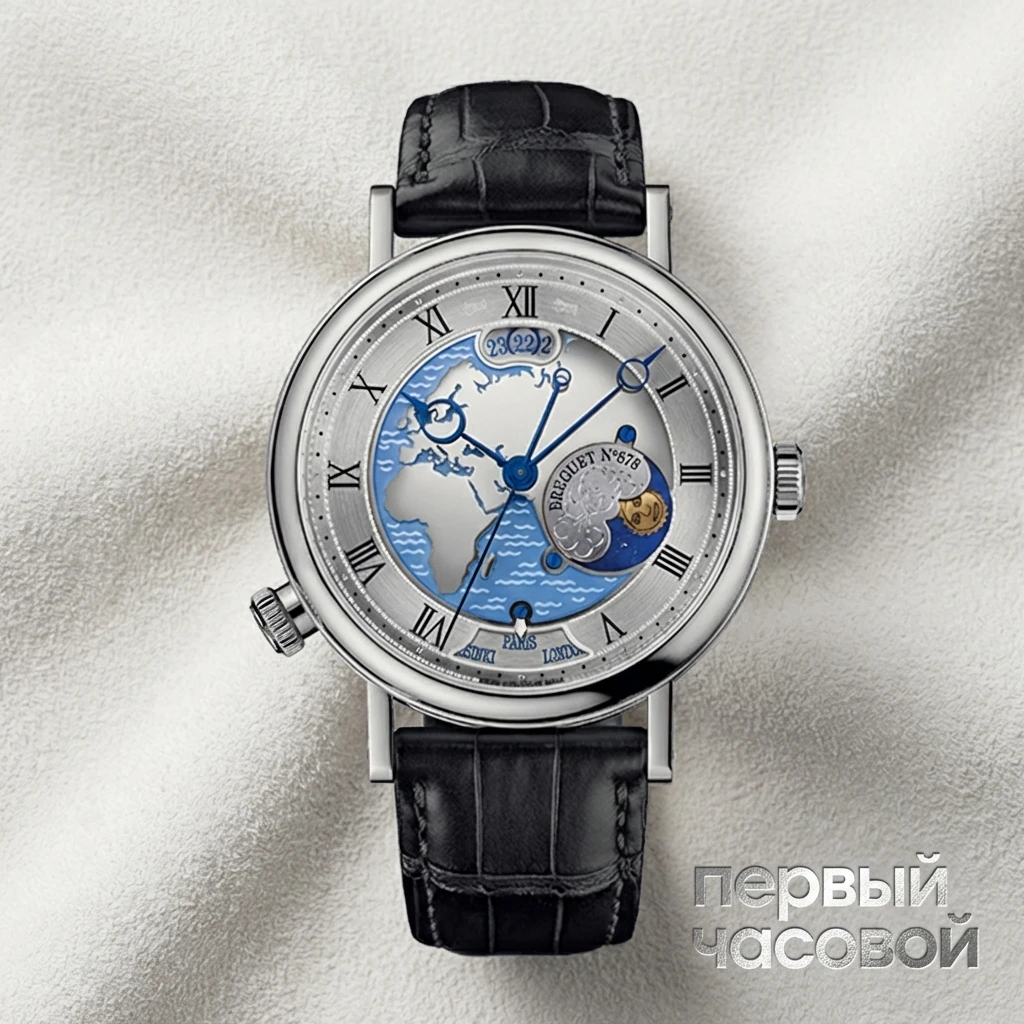 Купить элитные часы Breguet Classique Hora Mundi Platinum 5717PT/AS/9ZU: в наличии в Москве!