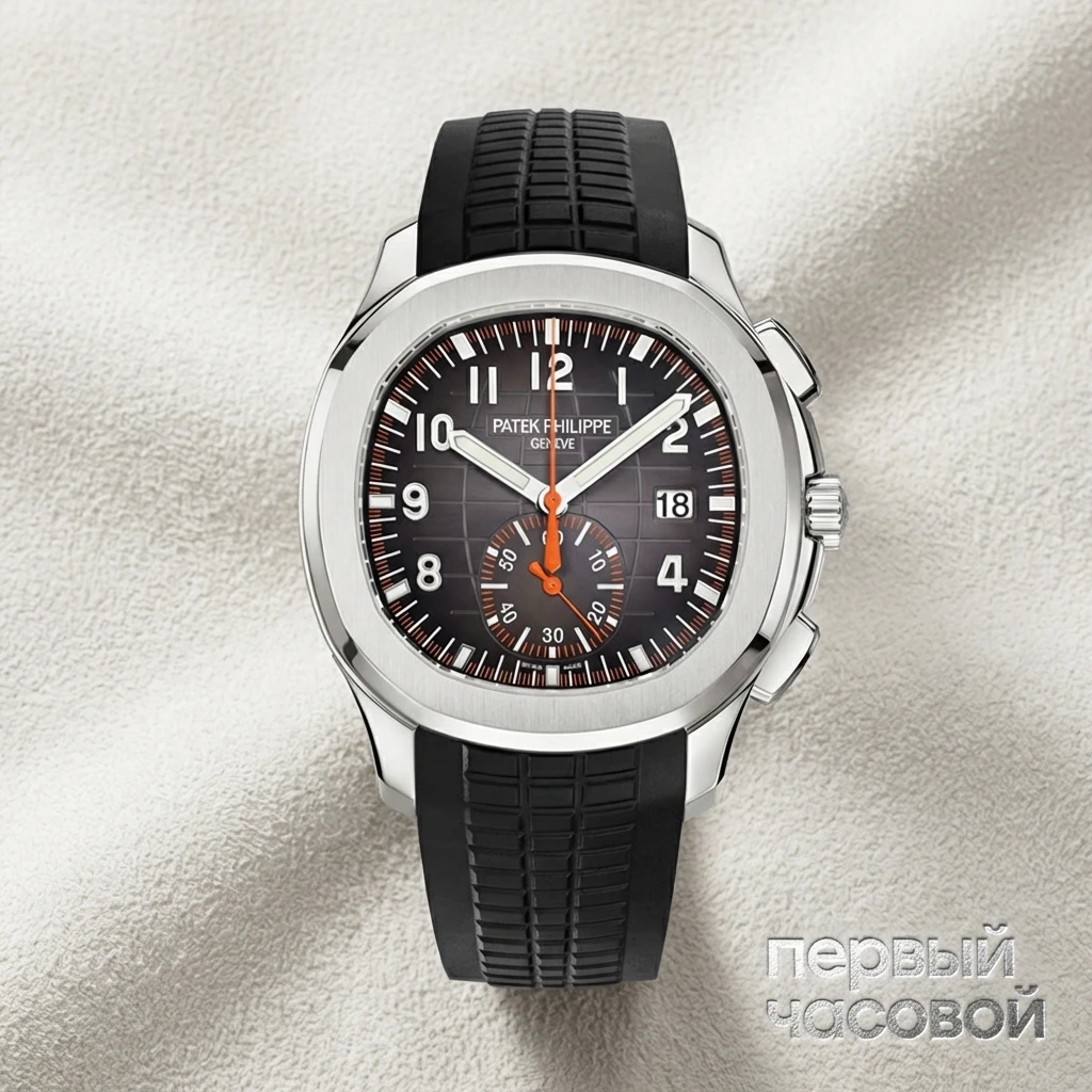 Купить элитные часы Patek Philippe Aquanaut Flyback Chronograph Black 5968A-001: в наличии в Москве!