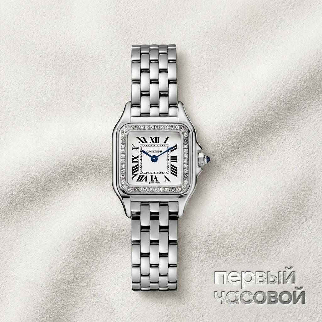 Купить элитные часы Cartier Panthere Small Steel And Diamonds W4PN0016: в наличии в Москве!