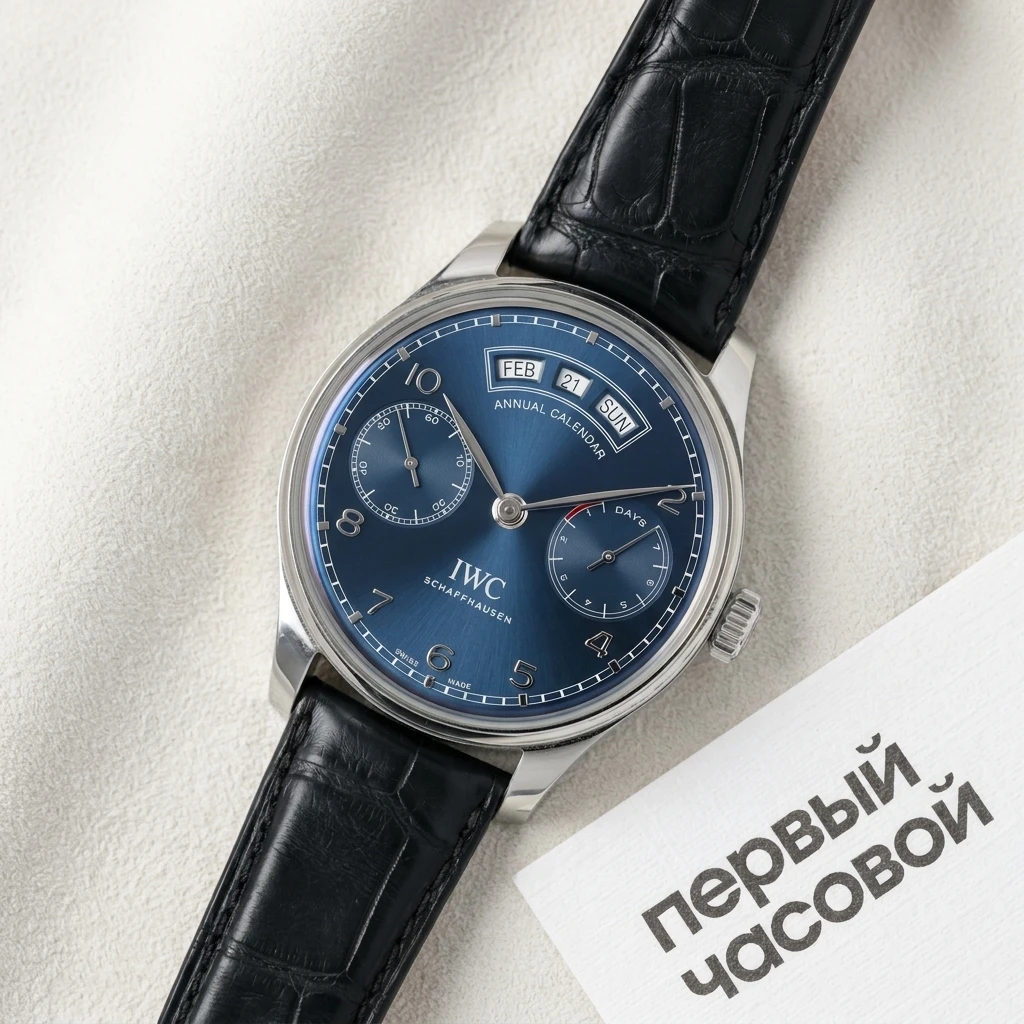 Купить элитные часы Iwc Portugieser 7 Days annual calendar IW503502: в наличии в Москве!