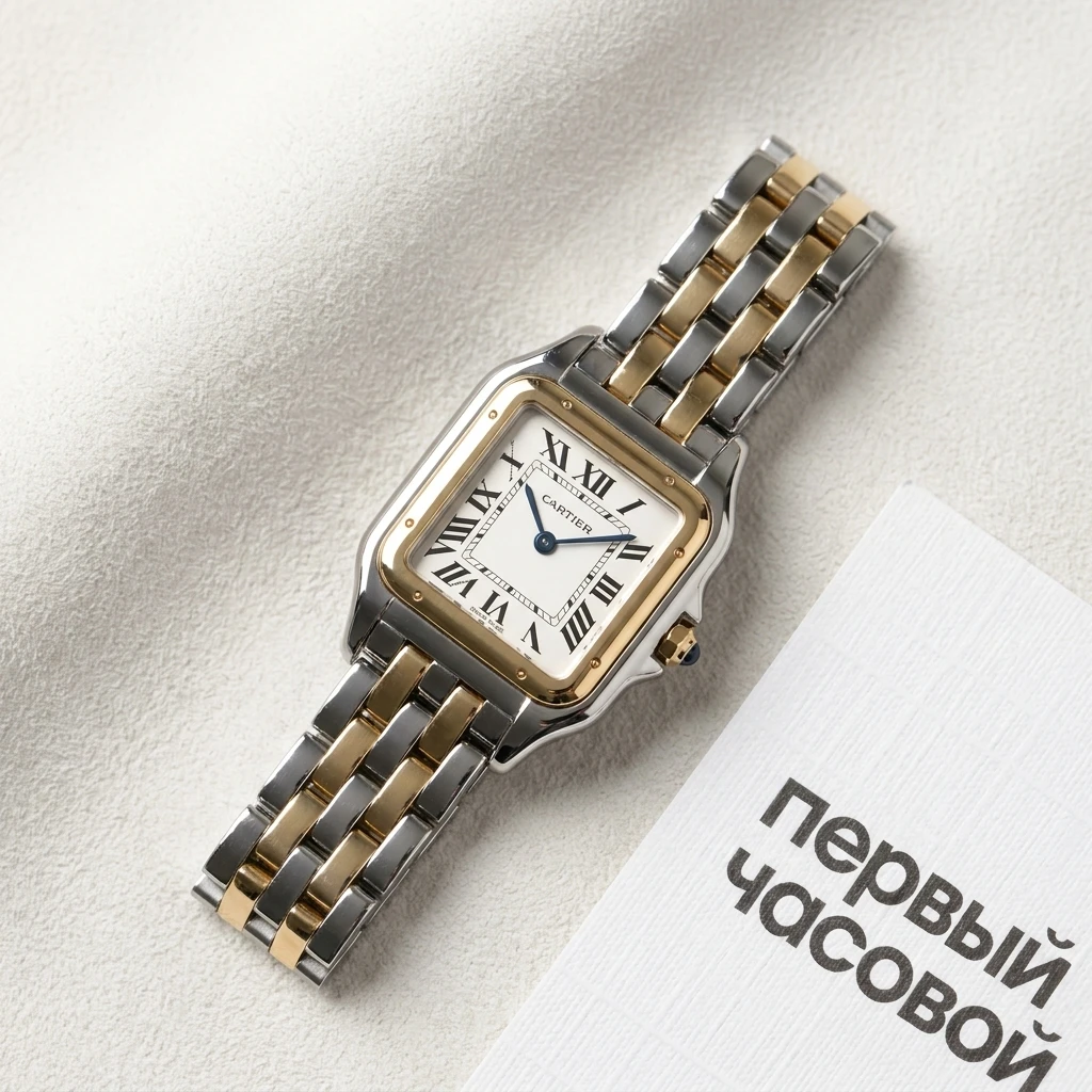 Купить элитные часы Cartier Panthere De Cartier Small Steel And Yellow Gold W2PN0018: в наличии в Москве!