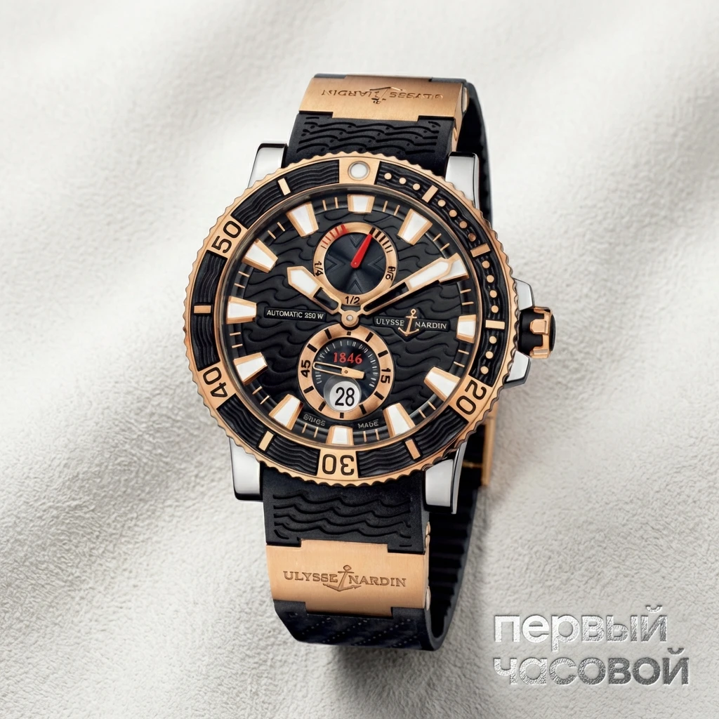 Купить элитные часы Ulysse N Maxi Marine Diver 265-90-3/92: в наличии в Москве!