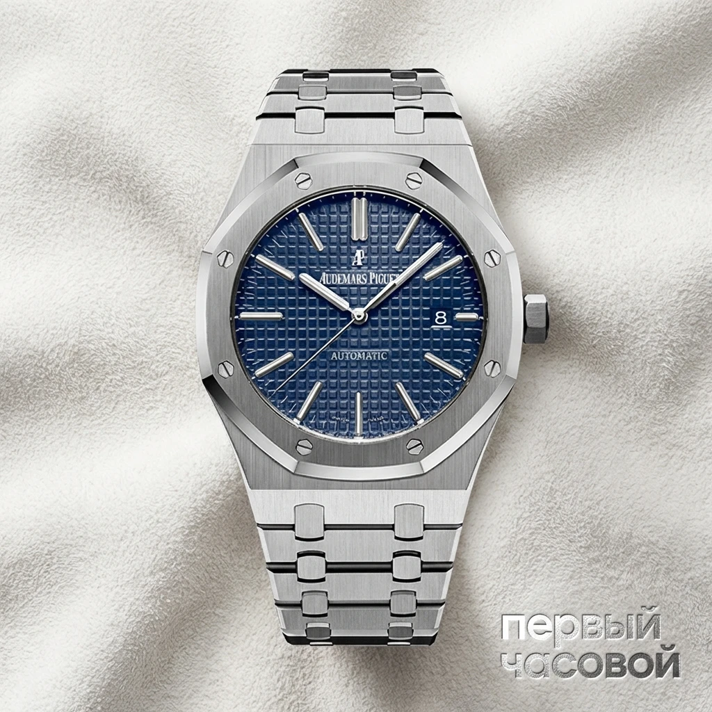 Купить элитные часы Audemars Piguet Royal Oak Date 41mm Blue Boutique Edition 15400ST.OO.1220ST.03: в наличии в Москве!