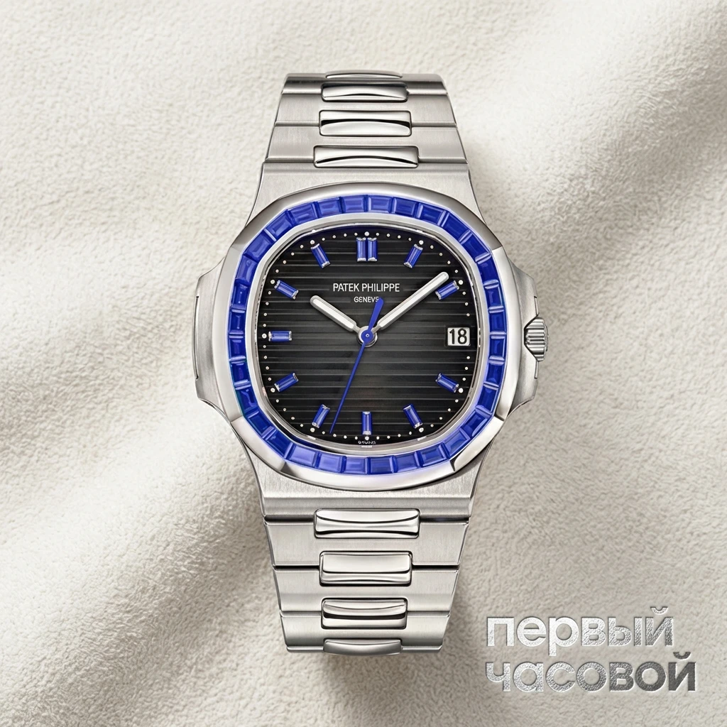 Купить элитные часы Patek Philippe Customised Nautilus Blue Sapphire 5711FIX: в наличии в Москве!