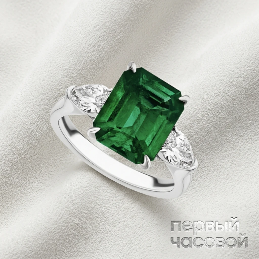 Купить украшение Studio jewelry Кольцо с изумрудом 9,50 ct. : в наличии в Москве!