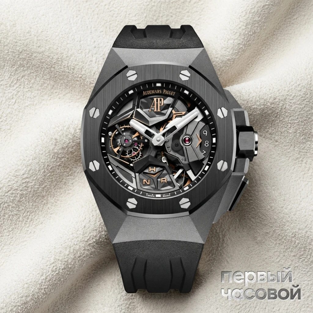 Купить элитные часы Audemars Piguet RRoyal Oak Concept Flying Tourbillon GMT 26589IO.OO.D002CA.01: в наличии в Москве!