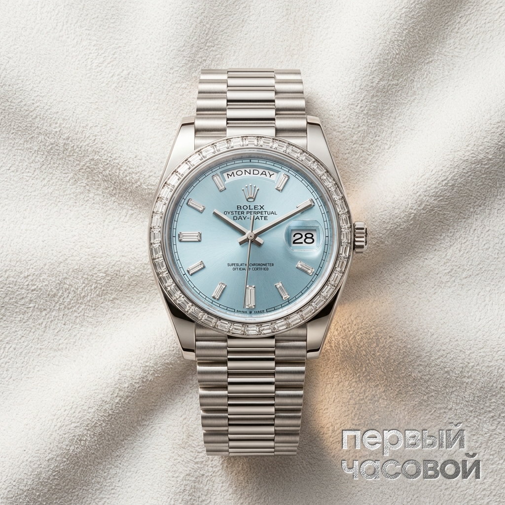 Rolex Day-Date Ii President Platinum Ice Blue Diamonds