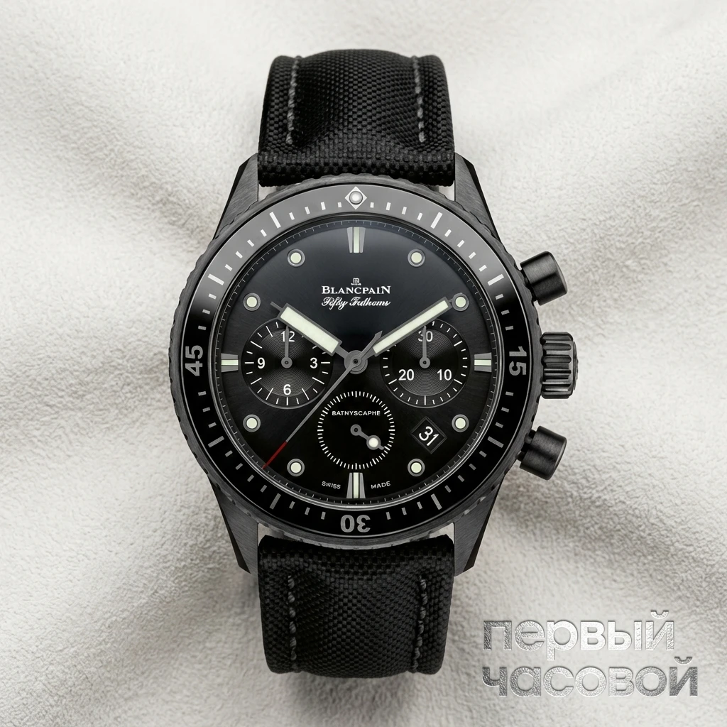 Купить элитные часы Blancpain Fifty Fathoms Bathyscaphe 5200 0130 B52A: в наличии в Москве!