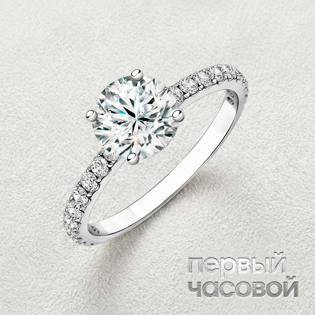 Купить украшение Studio jewelry Кольцо с бриллиантом 1,72 ct. J/VVS1 (3 Excellent) : в наличии в Москве!