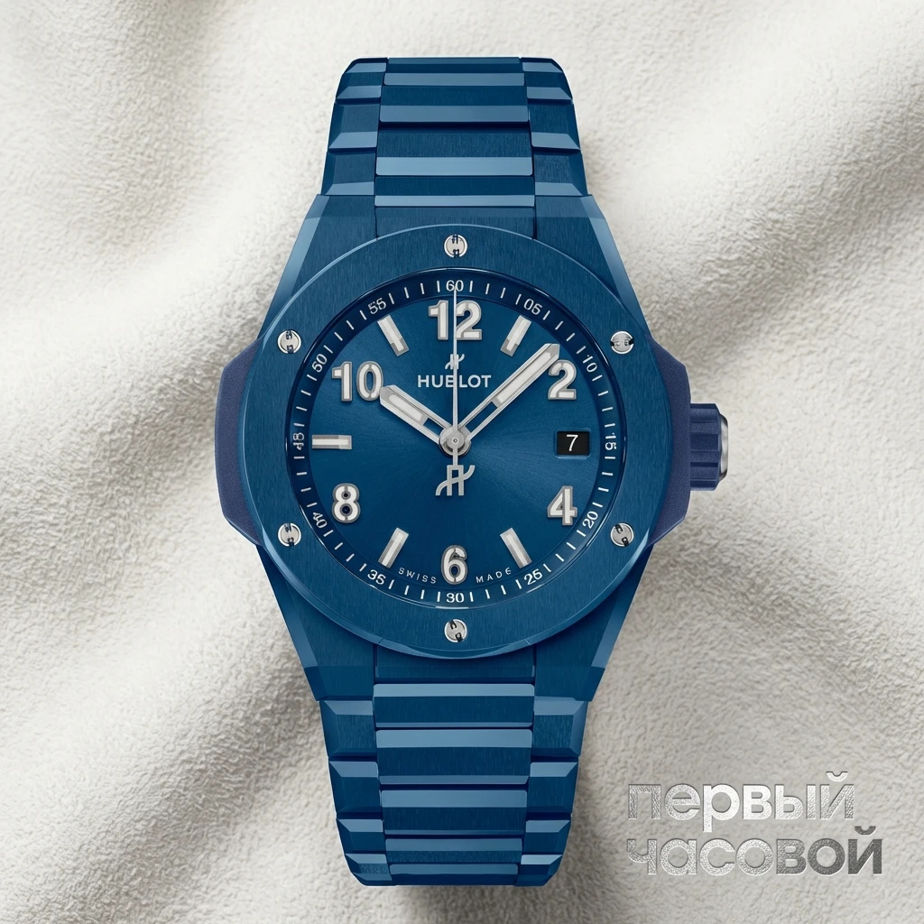 Купить элитные часы Hublot Big Bang Integrated Time Only Blue Ceramic 457.EX.7170.EX: в наличии в Москве!