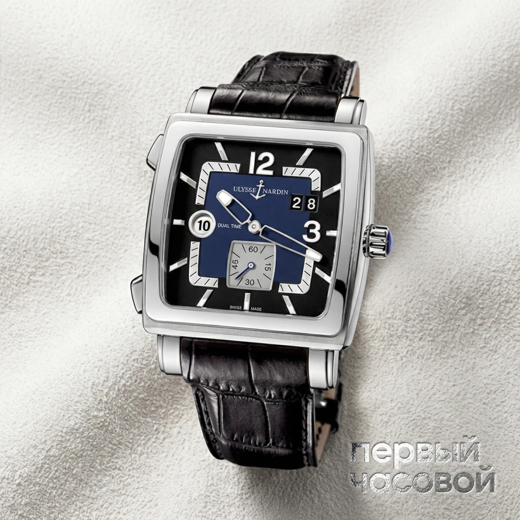 Купить элитные часы Ulysse N Quadrato Dual Time 243-92/632: в наличии в Москве!