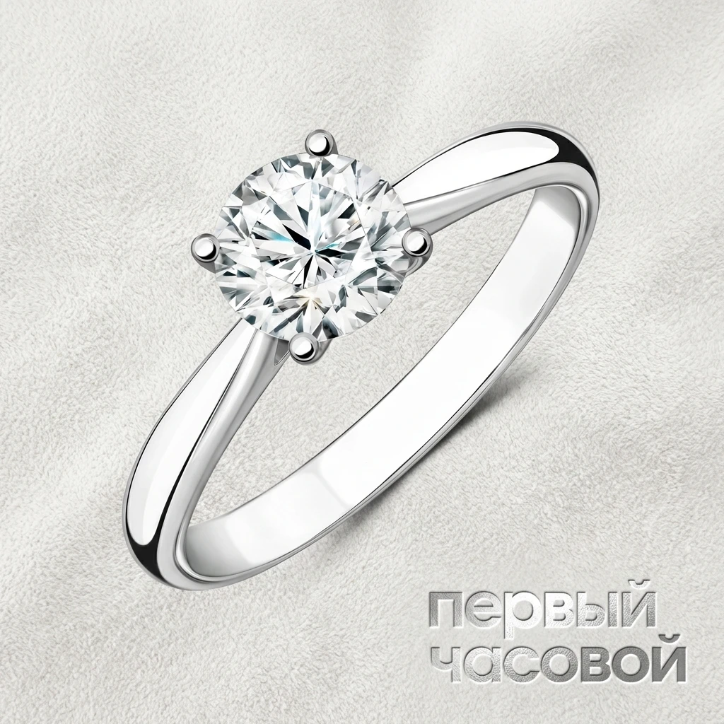 Купить украшение Studio jewelry Кольцо 0,88 ct. H/VS2 (3 Excellent) : в наличии в Москве!