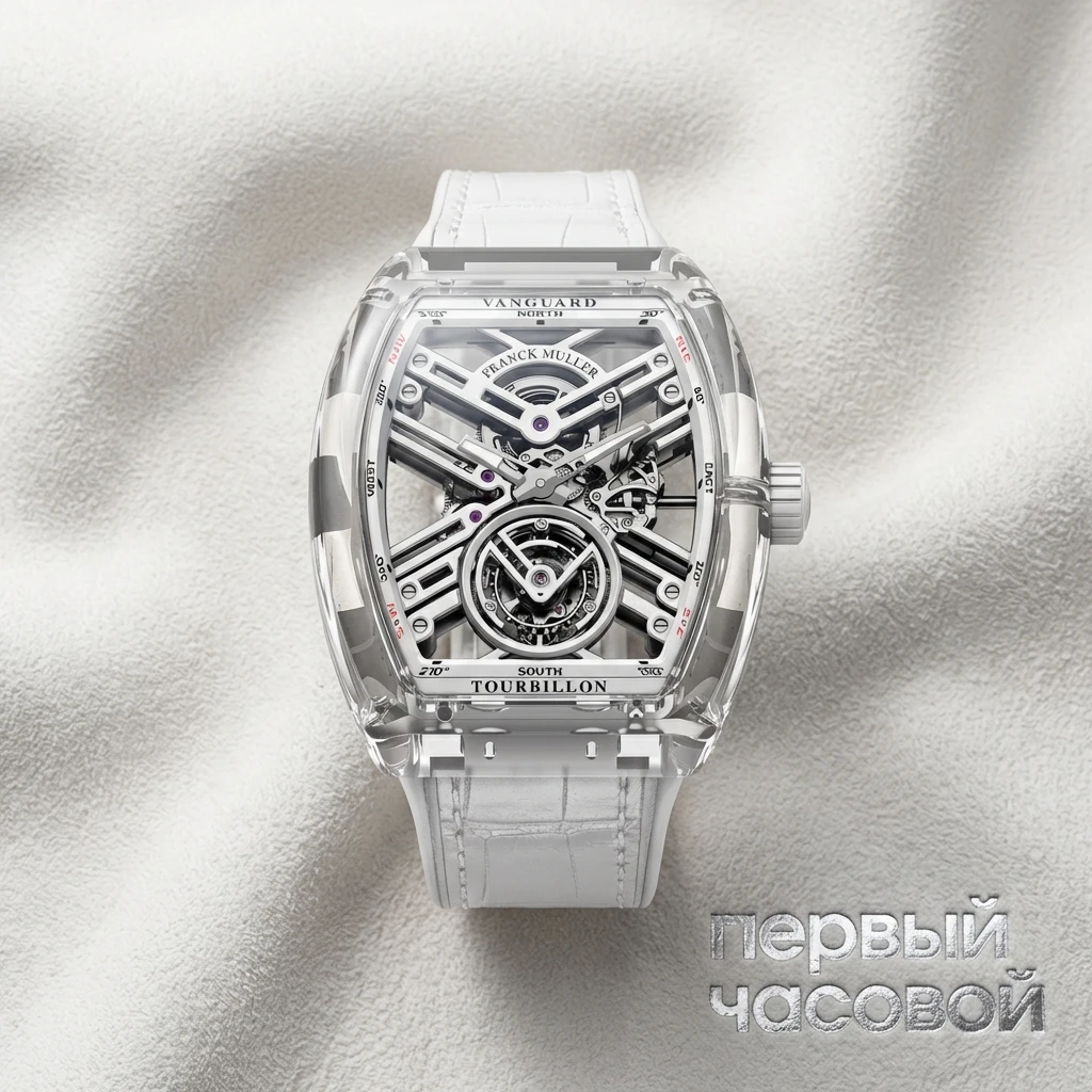 Franck Muller Mens Collection Vanguard Skeleton V 45 T SQT SAPPHIRE