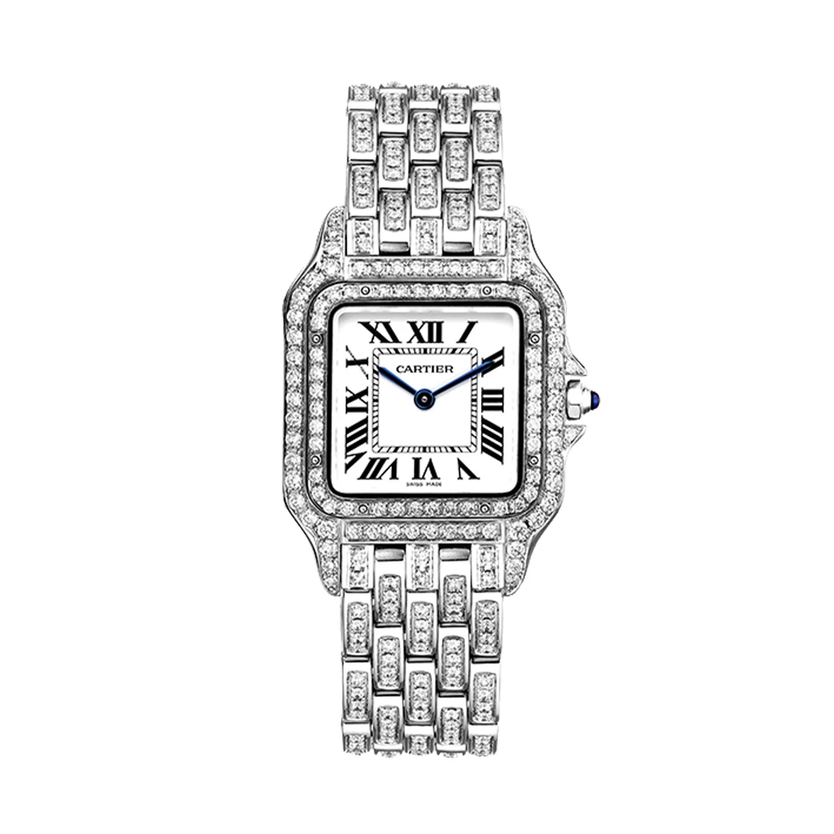 Купить элитные часы Cartier Medium Panthere de Cartier Custom Diamonds Full Pave WSPN0007 FIX: в наличии в Москве!