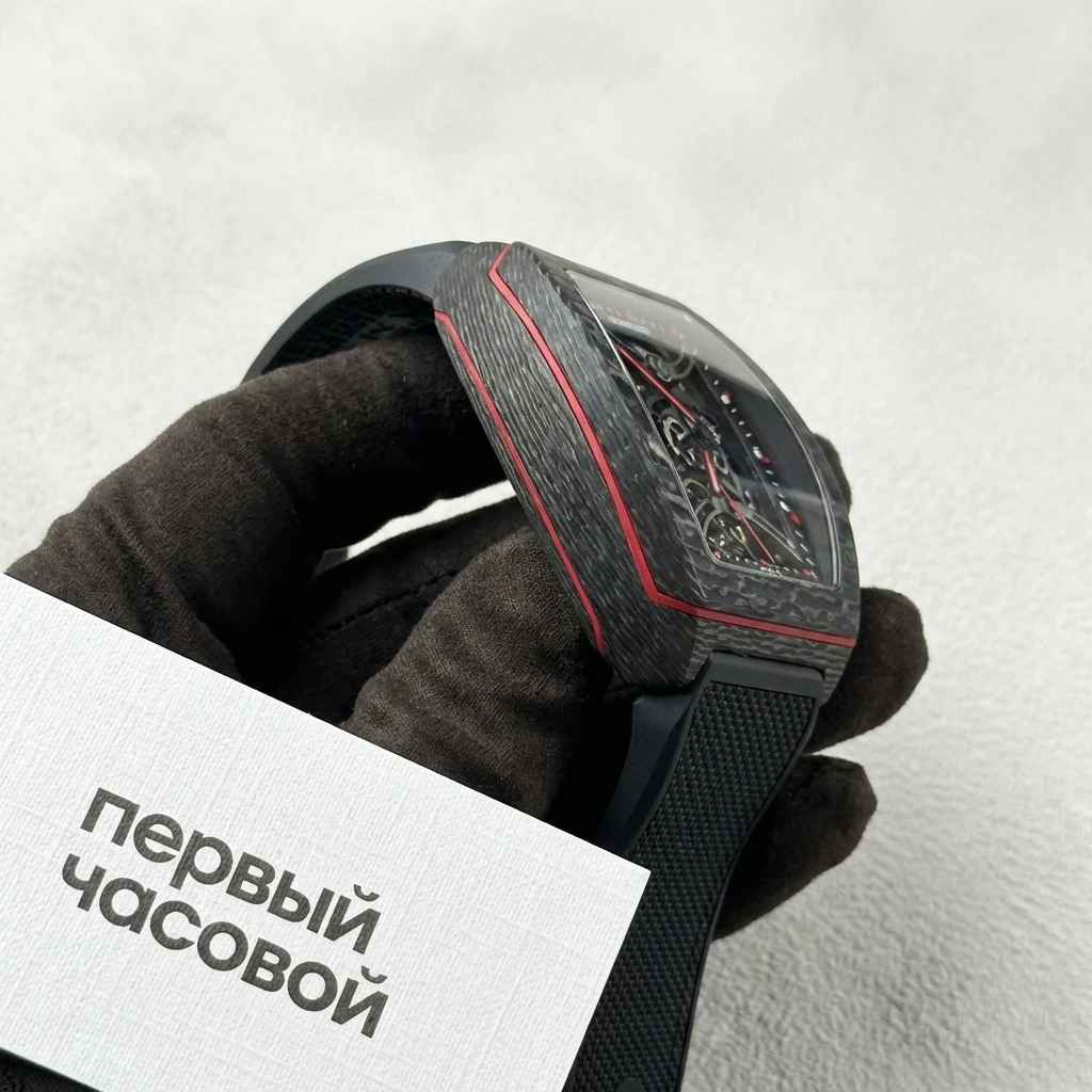Купить элитные часы Bianchet Carbon Red Tourbillon Openwork Limited Edition B1.618: в наличии в Москве!
