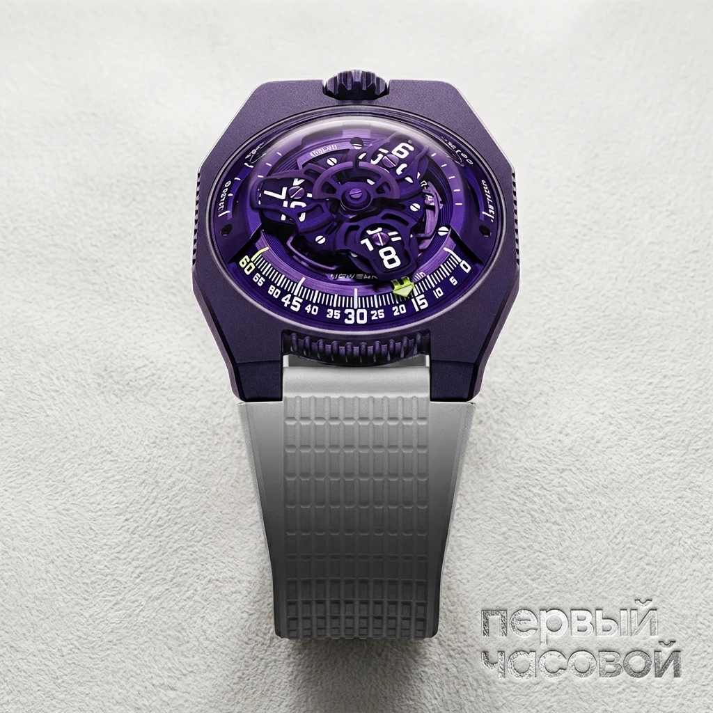 Купить элитные часы Urwerk Ur-100V Ultraviolet UR-100: в наличии в Москве!