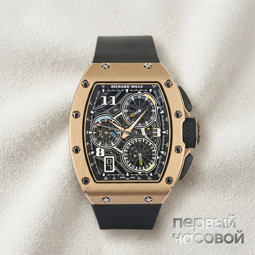 Купить элитные часы Richard Mille Rm72-01 Automatic Chronograph Rose Gold RM72-01: в наличии в Москве!