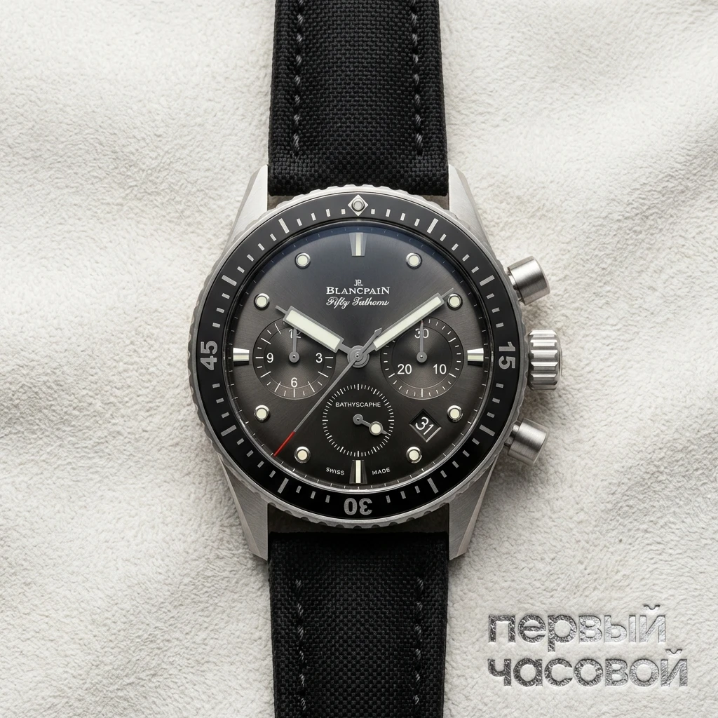 Купить элитные часы Blancpain Fifty Fathoms Bathyscaphe 5200 1110 B52A: в наличии в Москве!