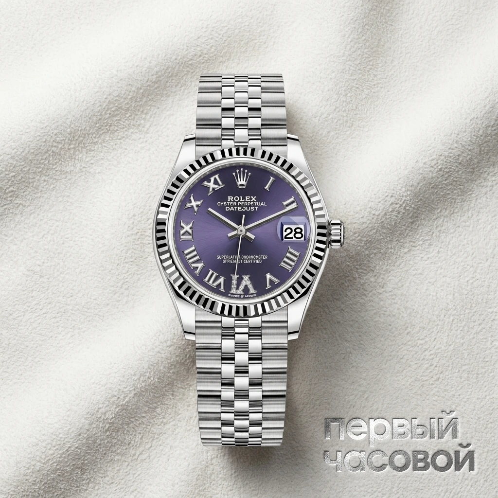 Купить элитные часы Rolex Datejust 31 Mm Purple Diale Diamonds Pave 278274: в наличии в Москве!