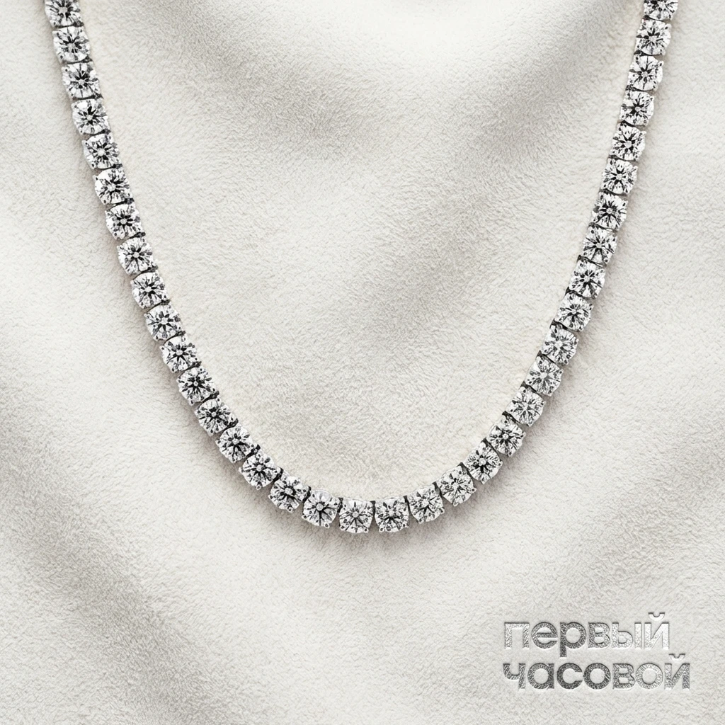 Купить украшение Studio jewelry Diamond Tennis Necklace 65 сt. G/VS  (3 Excellent) : в наличии в Москве!