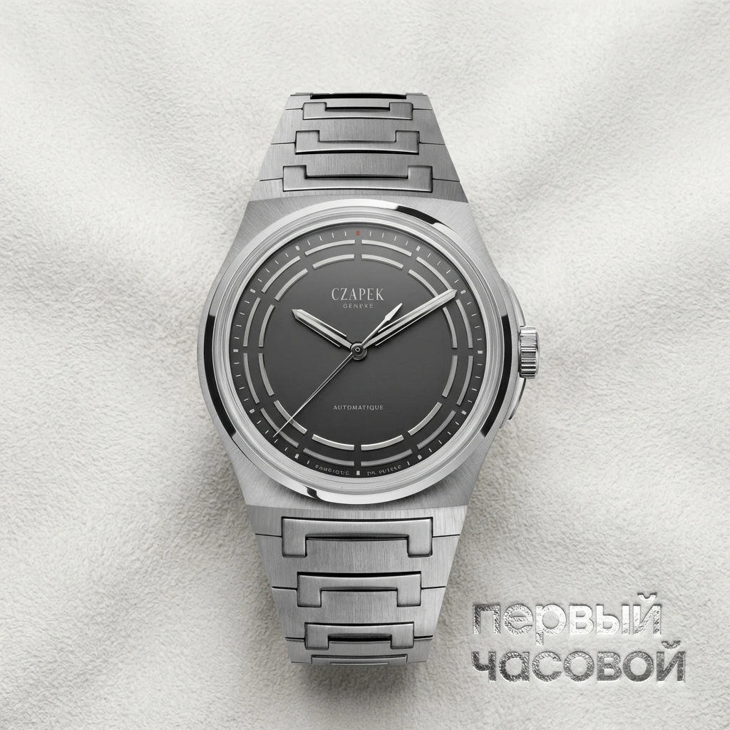 Czapek Antarctique Titanium Dark Sector Full Silver