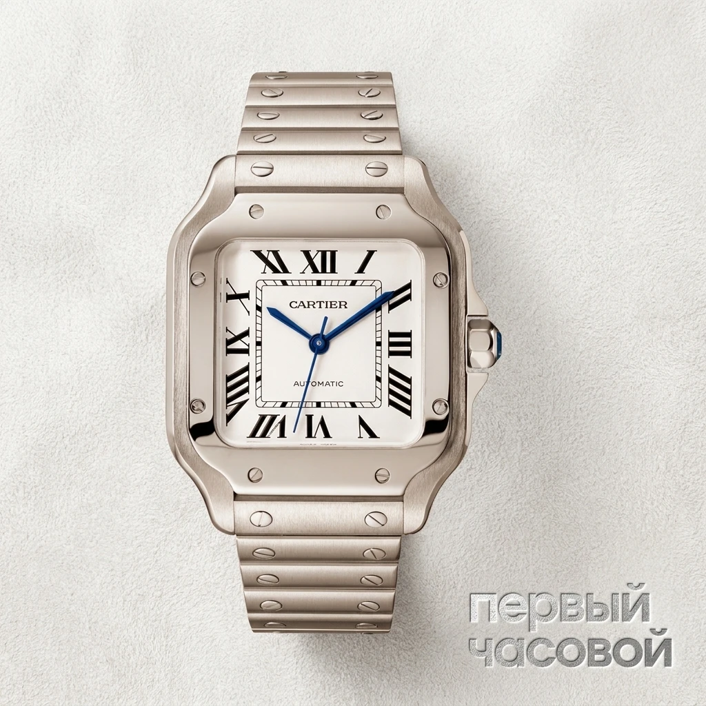 Купить элитные часы Cartier Santos De Cartier Medium WSSA0029: в наличии в Москве!