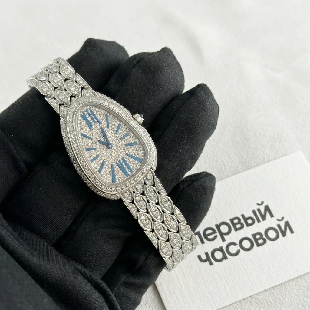 Купить элитные часы Bvlgari Serpenti Seduttori Custom Diamonds 103937 FIX: в наличии в Москве!