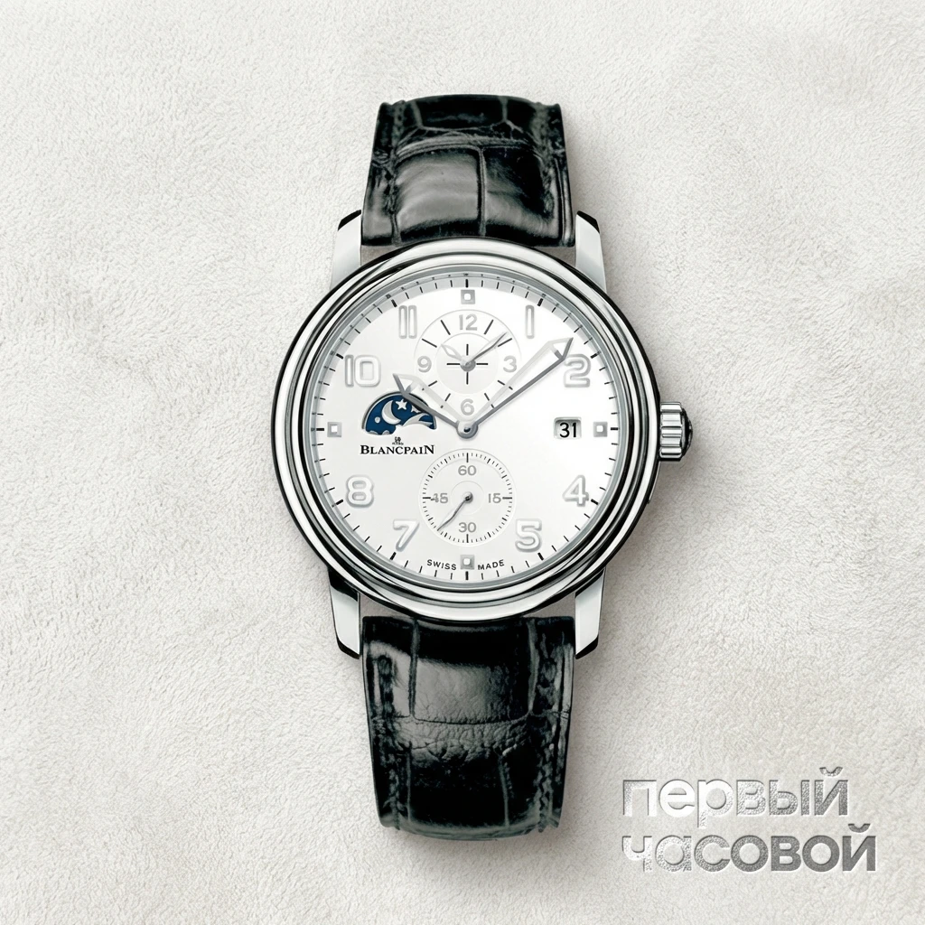 Купить элитные часы Blancpain Leman Double Time Zone 2860-1127-53b: в наличии в Москве!